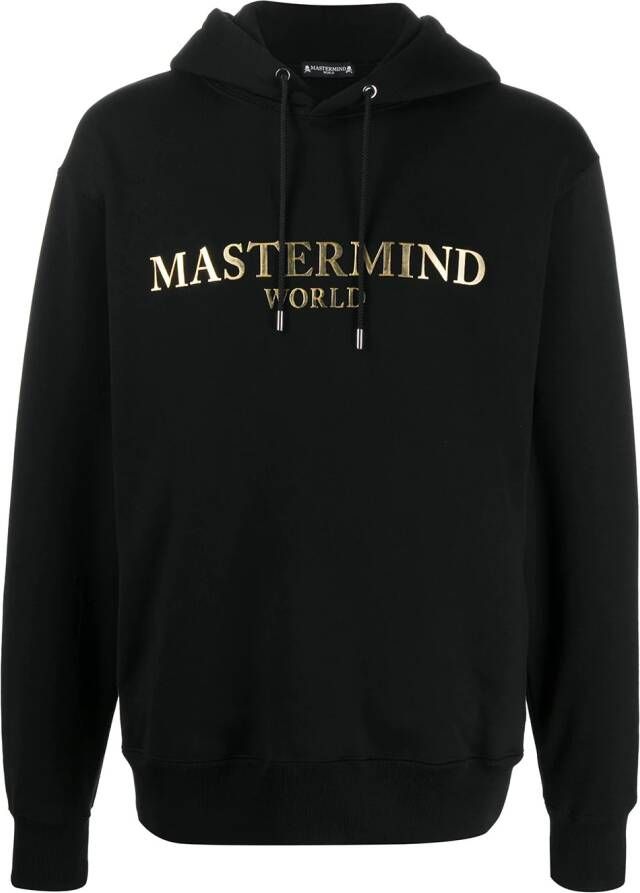 Mastermind World Hoodie met logoplakkaat Zwart