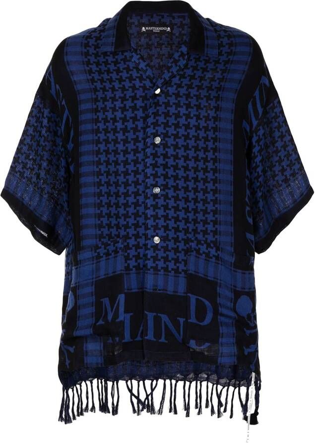 Mastermind World Overhemd met geometrische print Blauw