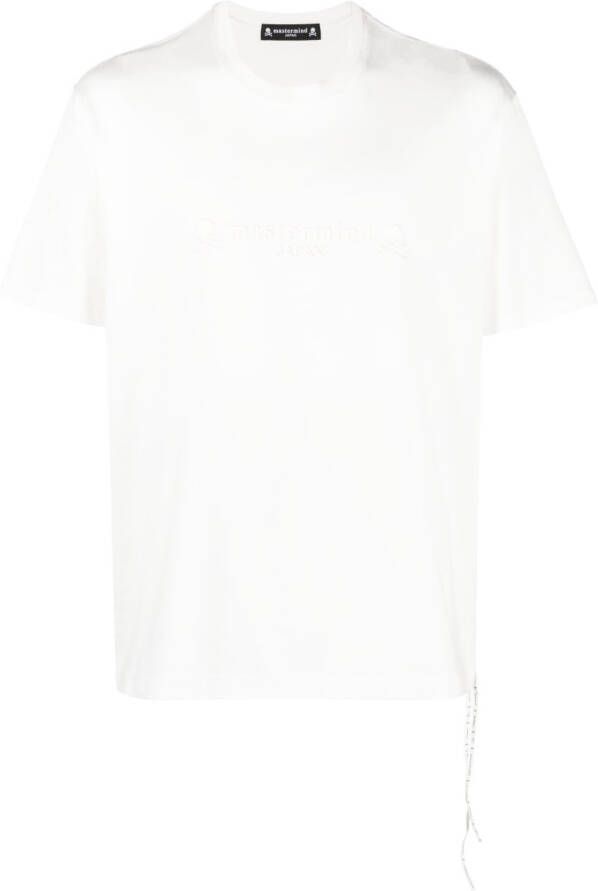 Mastermind World T-shirt met doodskopprint Wit