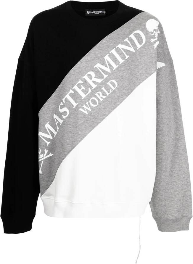 Mastermind World Sweater met logoprint Zwart