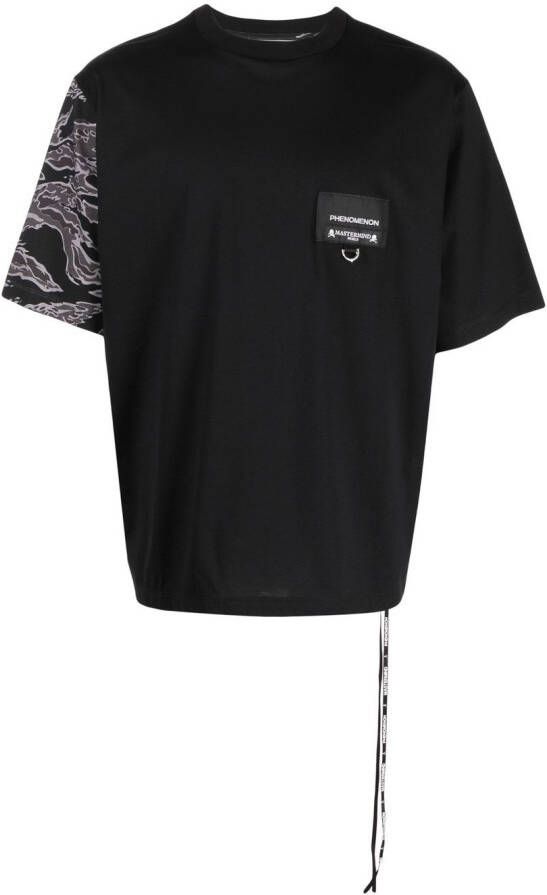 Mastermind World T-shirt met camouflageprint Zwart