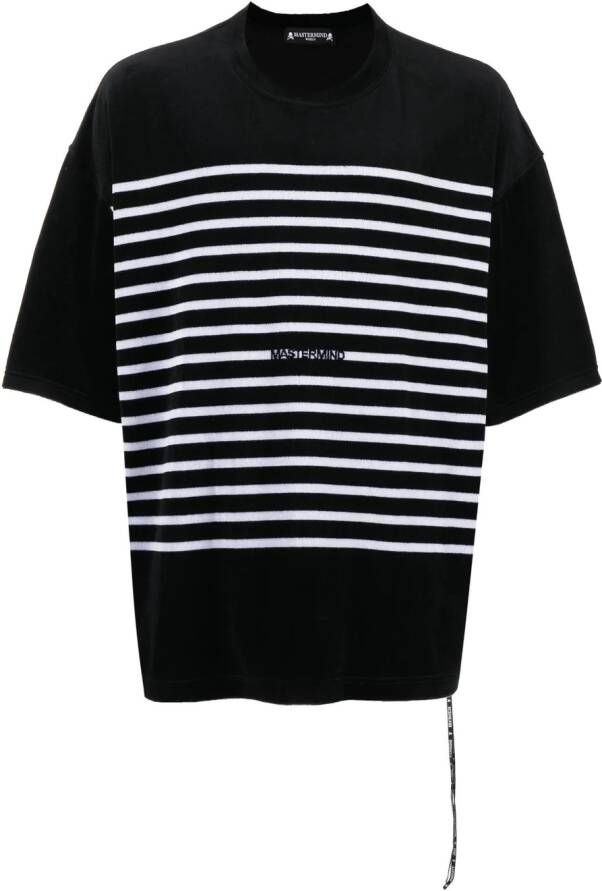 Mastermind World T-shirt met doodskopprint Zwart