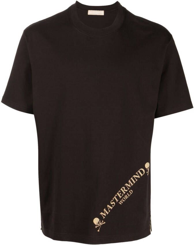 Mastermind World T-shirt met logoprint Bruin