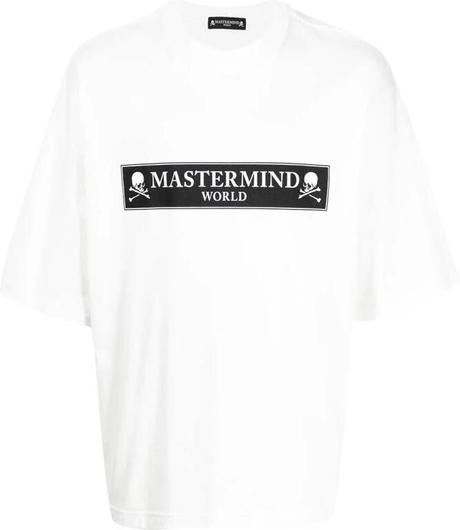 Mastermind World T-shirt met logoprint Wit