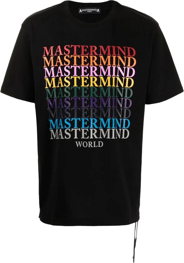 Mastermind World T-shirt met logoprint Zwart