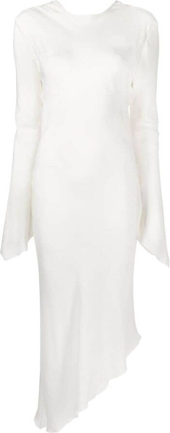 Materiel Asymmetrische jurk Wit