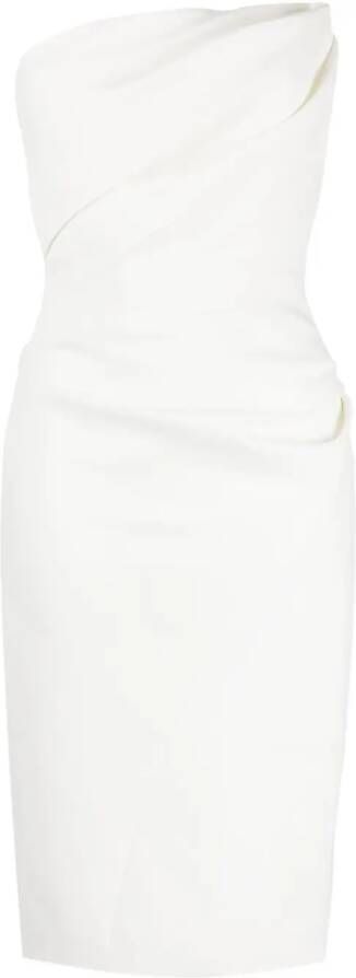 Maticevski Gedrapeerde jurk Wit