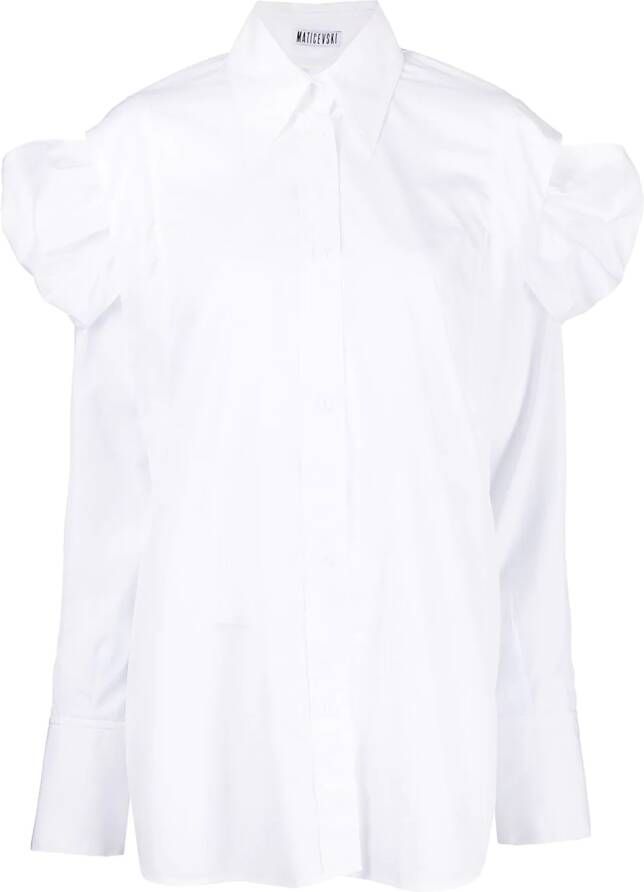 Maticevski Oversized blouse Wit
