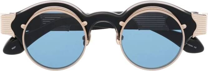 Matsuda 10605H zonnebril met rond montuur Zwart