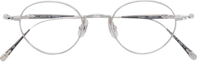 Matsuda bril met rond montuur Zilver