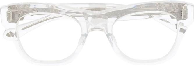 Matsuda Bril met wayfarer montuur Wit