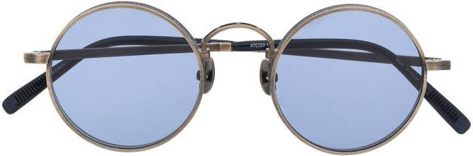 Matsuda M3100 zonnebril met rond montuur Zilver