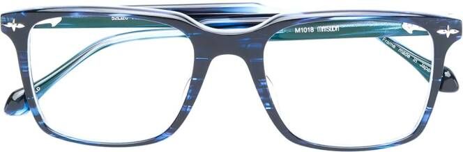 Matsuda square frame glasses Blauw
