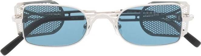 Matsuda Zonnebril met rechthoekig montuur Zilver