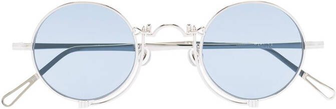 Matsuda Zonnebril met rond montuur Blauw