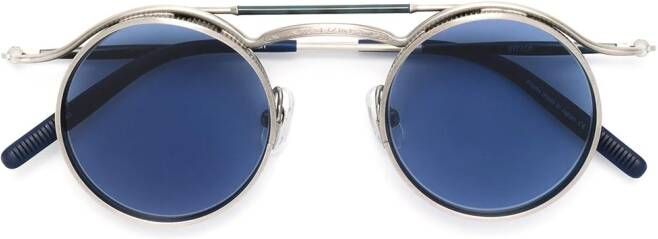 Matsuda zonnebril met rond montuur Metallic