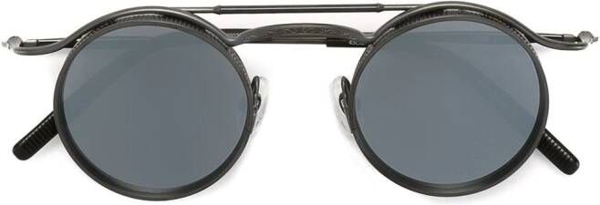 Matsuda zonnebril met rond montuur Metallic