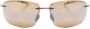 Maui Jim Zonnebril met rechthoekig montuur Bruin - Thumbnail 1
