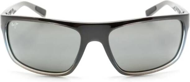 Maui Jim Byron Bay zonnebril met rechthoekig montuur Grijs