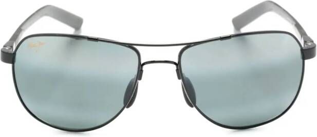 Maui Jim Zonnebril met piloten montuur Zwart