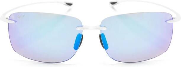 Maui Jim Zonnebril met rechthoekig montuur Wit