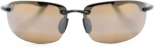 Maui Jim Hookipa rectangle-frame sunglasses Zwart