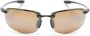 Maui Jim Hookipa zonnebril met rechthoekig montuur Zwart - Thumbnail 1