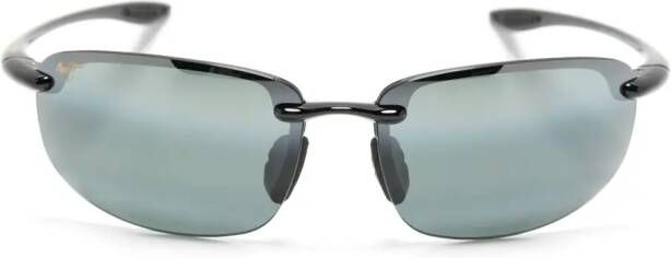 Maui Jim Hookipa zonnebril met rechthoekig montuur Zwart