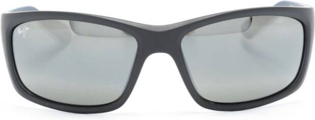 Maui Jim Zonnebril met rechthoekig montuur Zwart