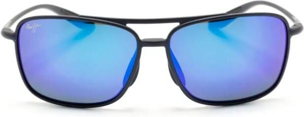 Maui Jim Kaupo Gap zonnebril met vierkant montuur Blauw