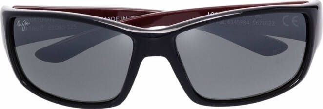 Maui Jim Localkine zonnebril met rechthoekig montuur Zwart