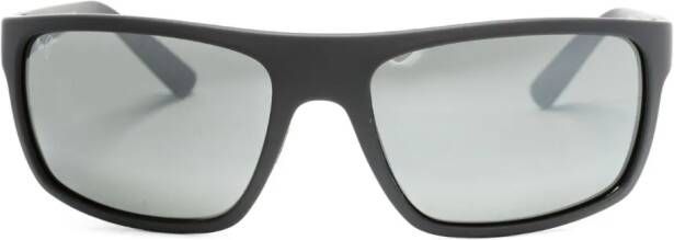 Maui Jim Zonnebril met rechthoekig montuur Zwart
