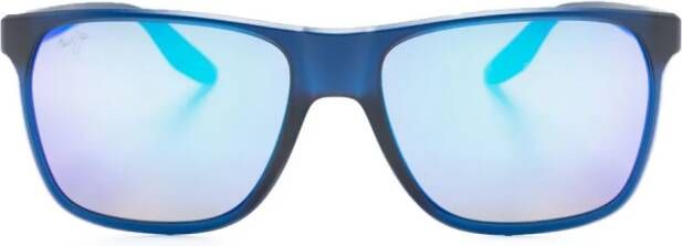 Maui Jim Pailolo zonnebril met vierkant montuur Blauw