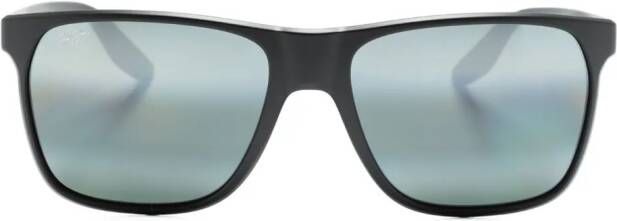 Maui Jim Pailolo zonnebril met vierkant montuur Zwart