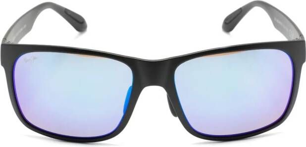 Maui Jim Red Sands zonnebril met vierkant montuur Zwart