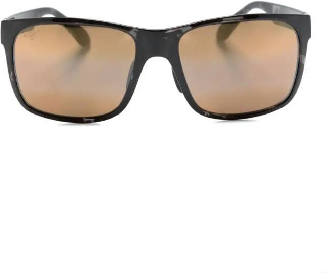 Maui Jim Zonnebril met vierkant montuur Zwart