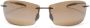 Maui Jim Zonnebril met rechthoekig montuur Bruin - Thumbnail 1