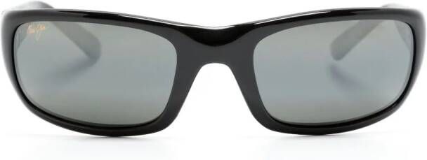 Maui Jim Zonnebril met rechthoekig montuur Zwart