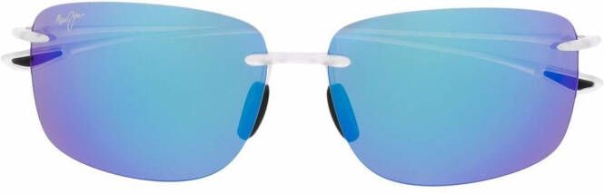 Maui Jim Zonnebril met vierkant montuur Blauw