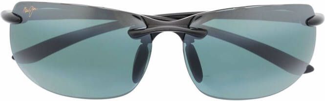 Maui Jim Zonnebril met vierkant montuur Grijs