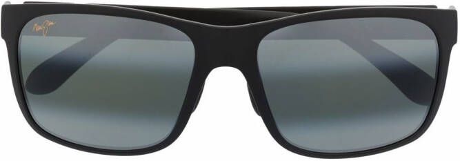 Maui Jim Zonnebril met vierkant montuur Zwart