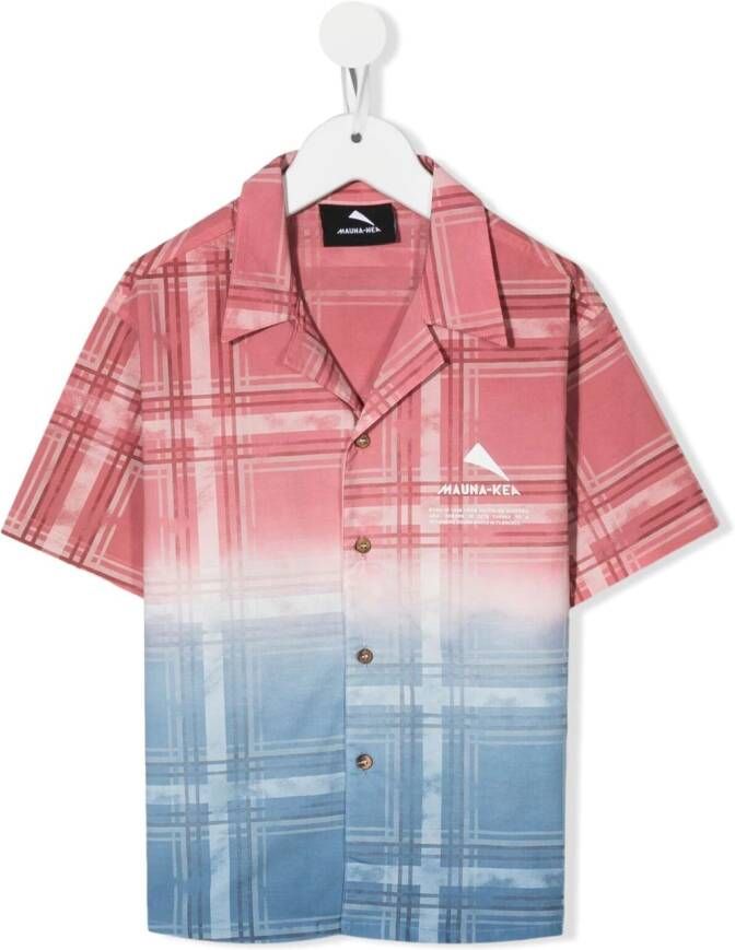 Mauna Kea Geruit shirt Roze