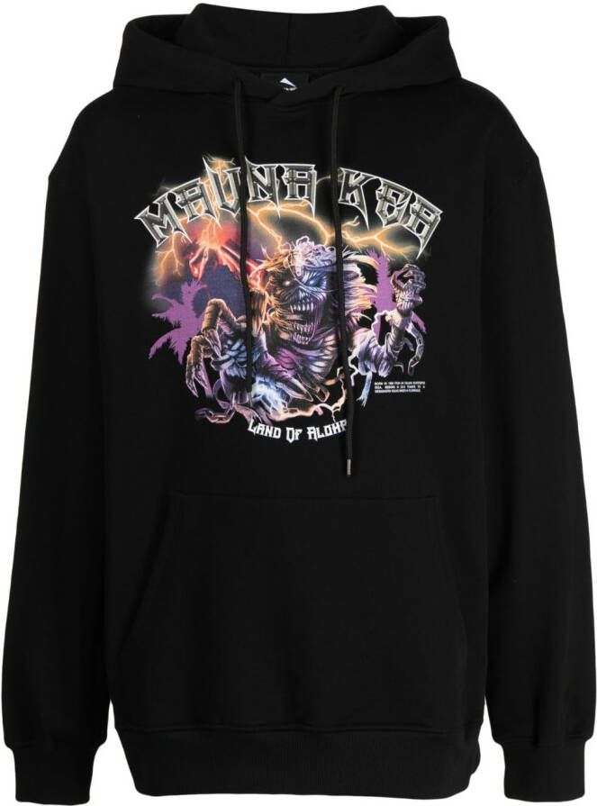Mauna Kea Hoodie met logoprint Zwart