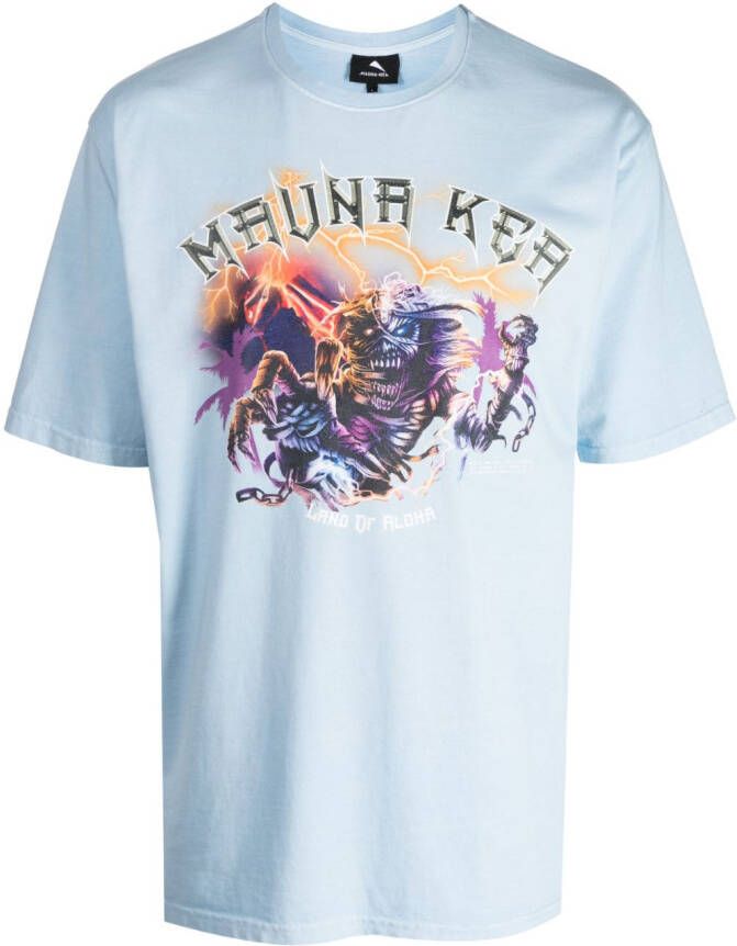 Mauna Kea T-shirt met logoprint Blauw