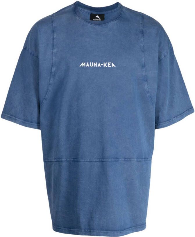 Mauna Kea T-shirt met logoprint Blauw