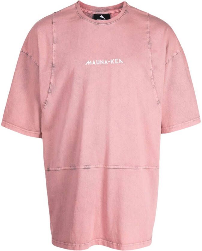 Mauna Kea T-shirt met logoprint Roze