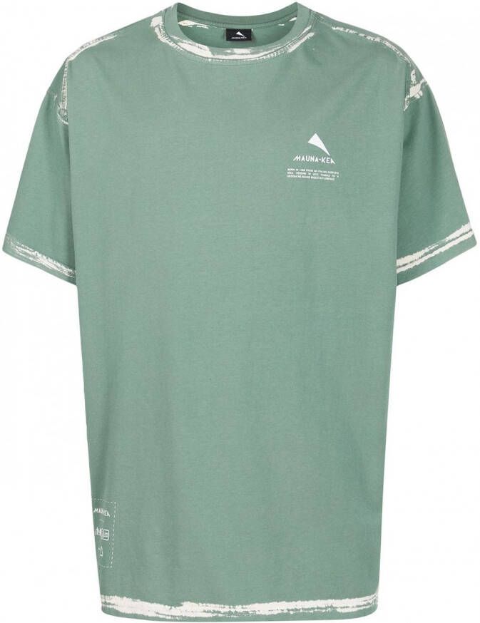Mauna Kea T-shirt met geverfde afwerking Groen