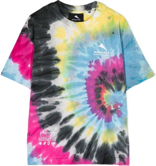 Mauna Kea T-shirt met tie-dye print Grijs