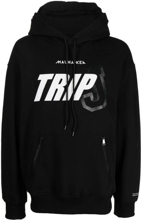 Mauna Kea Hoodie met print Zwart