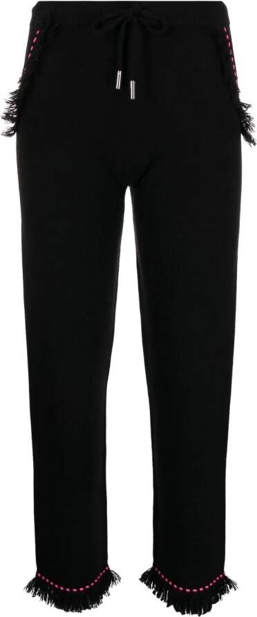 Max & Moi Broek met contrasterende stiksels Zwart